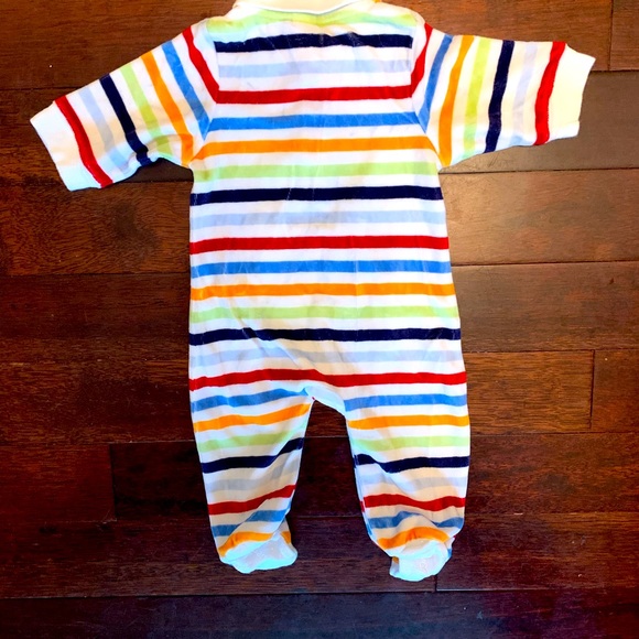⬇️Baby GAP  Striped Velour Onsie, 0-3 mo - Picture 3 of 4